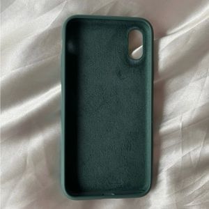 Green Silicone iPhone X Case